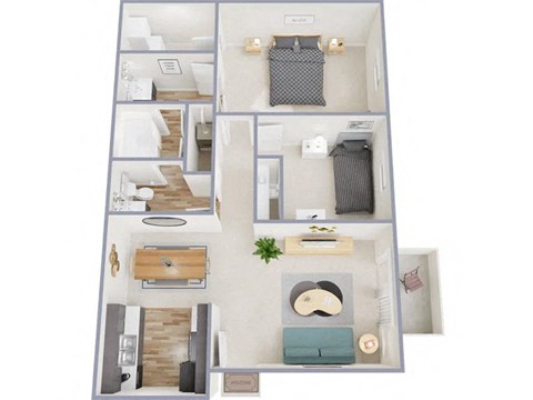 The Apollo II Floor Plan at The Apex, Ohio, 45239